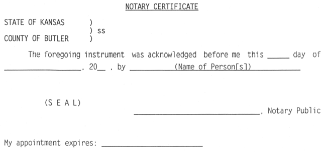 A close-up of a notary certificate

Description automatically generated